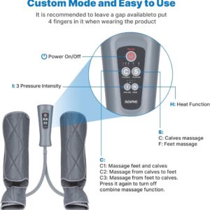 RENPHO Foot & Calf Air Massager With Heat - Image 4
