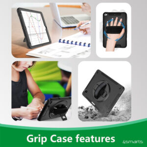 Rugged Case Grip for Apple iPad 11" (A16, 2025) / iPad 10.9" (10.Gen.) black