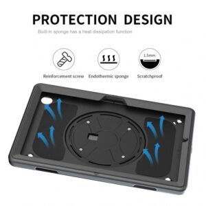 Rugged Case Grip for Samsung Galaxy Tab Active3/ Active5  black - Image 4