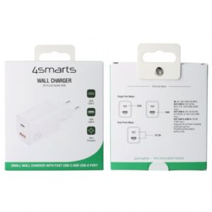 Wall Charger (without cable) PDPlug Duos 25W 1C+1A, white - Image 4