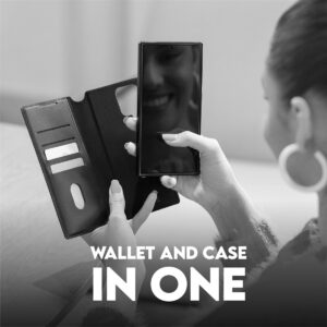 CARE by PanzerGlass Feature Case Tango Two-in-One Wallet Qi Compatible Samsung Galaxy S25 Plus, Black - Image 2