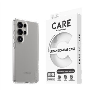CARE by PanzerGlass Flagship Case Urban Combat w. Clear Frame Samsung Galaxy S25 Ultra, Transparent - Image 3