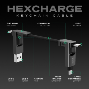 STATIK HexCharge Cable; Black - Image 2