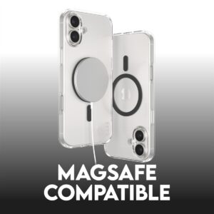 CARE Flagship case with Black MagSafe iPhone 16 Plus, Transparent - Image 3