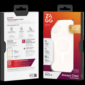ZAGG Protection Bundle for iPhone 16: Case with MagSafe and Screen Protector