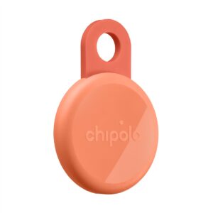 Chipolo LOOP – Rechargeable Bluetooth Tracker with Silicone Loop for iOS & Android, Coral - Image 3