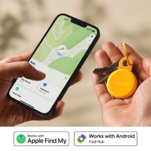 Chipolo LOOP – Rechargeable Bluetooth Tracker with Silicone Loop for iOS & Android, Honey - Image 2