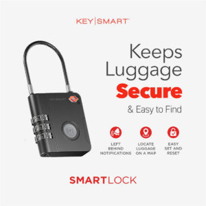KEYSMART SmartLock; TSA Approved Find My Lock, Black - Image 3