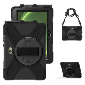 JM Rugged Case Grip for Samsung Galaxy Tab Active Pro/ Active4 Pro/ Active5 Pro with a strap Black - Image 2