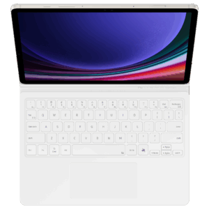 DX725UW Book Cover Keyboard Samsung Galaxy Tab S9/S9 FE/S10 FE/S10 Lite, White - Image 2