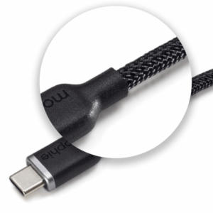 mophie Chargestream USB-C to USB-C cable 1m Black - Image 2