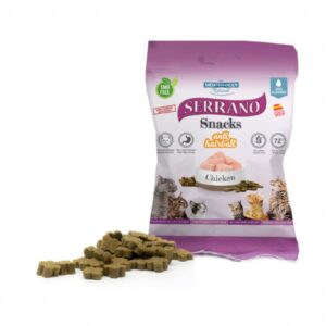 Serrano Snack Cat AntiHairball Chicken su vištiena skanėstai katėms , 50 g, 1 vnt.