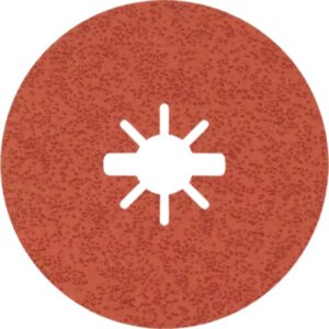 Šlifavimo diskas BOSCH Expert R782 Prisma Ceramic X-LOCK Fibre Disc, 125mm, 22,23mm, G36. - Image 2