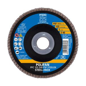 Šlifavimo diskas PFERD PFC125 Z PSF 40 - Image 2