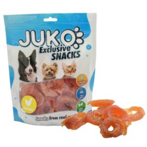 JUKO skanėstas šunims Snacks Chicken soft Ring su vištiena, 250 g, 1 vnt.