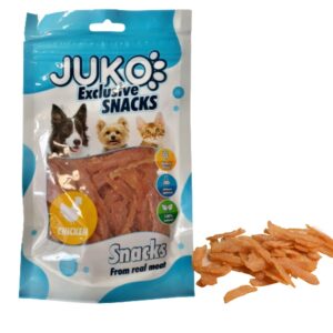 JUKO skanėstas  šunims Snacks Chicken Thin Chips su vištiena, 70 g, 1 vnt.