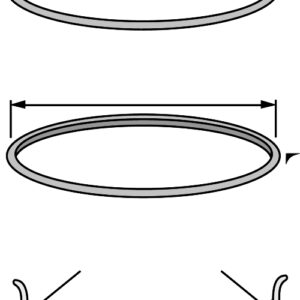 Diskų sandarinimo žiedas 25" OR325T storas