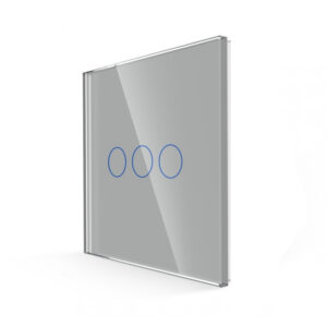 Tripolis sensorinis jungiklio dangtelis Feelspot, pilkas, 86x86mm - Image 3