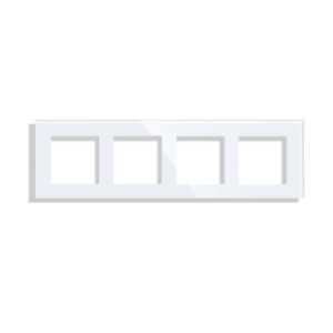 Keturvietis stiklo rėmelis Feelspot, baltas