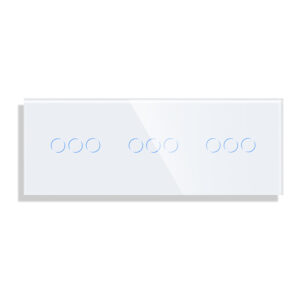 Trivietis tripolis sensorinis jungiklio dangtelis Feelspot, baltas