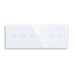 Trivietis dvipolis sensorinis jungiklio dangtelis Feelspot, baltas