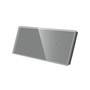 Trivietis vienpolis sensorinis jungiklio dangtelis Feelspot, pilkas - Image 2