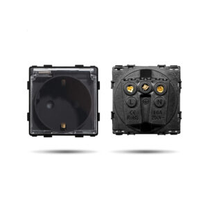 Vandeniui atsparus kištukinis lizdas Feelspot, juodas - Image 2