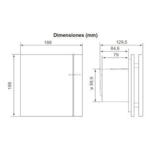 Ventiliatorius SOLER&PALAU SILENT-100 CZ DESIGN 5210601800 - Image 2