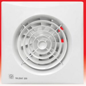 Ventiliatorius su drėgmės jutikliu ir laikmačiu SOLER&PALAU SILENT-200 SILENT-200 CHZ, 5210426200