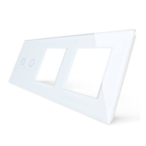 Dvipolis sensorinis dangtelis su dviviečiu rėmeliu Feelspot, baltas - Image 3