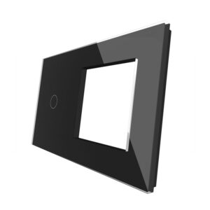 Vienpolis sensorinis dangtelis su vienviečiu rėmeliu Feelspot, juodas - Image 3