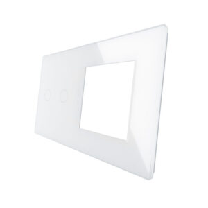 Dvipolis sensorinis dangtelis su vienviečiu rėmeliu Feelspot, baltas - Image 2