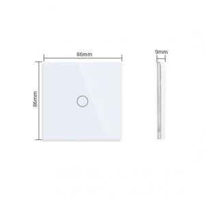 Vienpolis sensorinis jungiklio dangtelis Feelspot, baltas, 86x86mm - Image 4