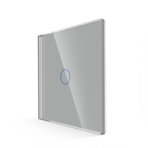 Vienpolis sensorinis jungiklio dangtelis Feelspot, pilkas, 86x86mm - Image 2