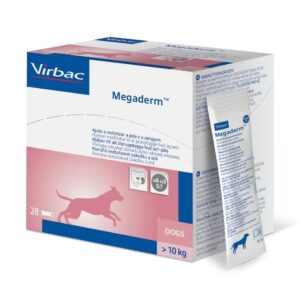 Virbac Megaderm maisto papildas šunims 10-30 kg, 28x8 ml