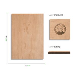xTool 3 mm Cherry Plywood (6-Pack) - Image 2