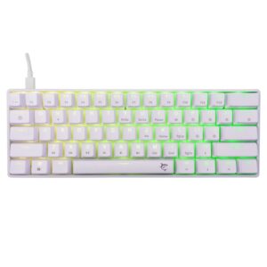 White Shark mechaninė žaidimų klaviatūra SHINOBI 2 , US layout,red switch, white (GK-004211)