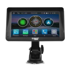 Technaxx DAB+ Car Play & Android Auto Display 7", wireless, black (TX-361)
