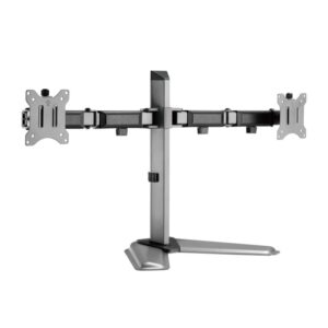 White Shark TUTANKHAMUN, Desktop Mount for 2 Monitors, Grey (GMS-3206)