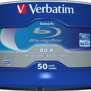 Blu-ray BD-R SL Verbatim Datalife 25GB 6x 50-cake, NON-ID