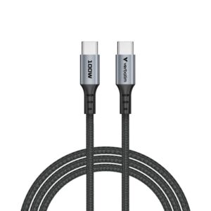 Verbatim cable Sync & Charge USB-C to USB-C 100W 120 cm, Black
