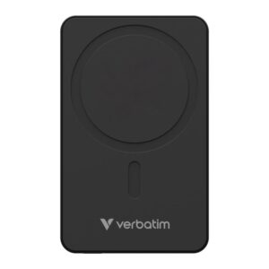 Verbatim Charge 'n' Go Essentials Magnetic Wireless Power Bank, 5000mAh, Black