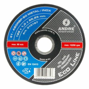 ANDRE PJOVIMO DISKAS METALUI 125 x 1,0mm METAL/INOX ECO LINE