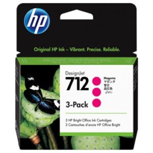 HP 3ED78A ink cartridge No. 712, magenta, 3 pack