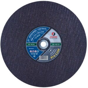ANDRE PJOVIMO DISKAS METALUI 400 x 4,0mm x 25,4mm RAIL 100 PRO LINE 95A24RBF GELEŽINKELIO BĖGIAMS