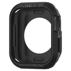 Spigen Rugged Armor, juodos spalvos - Apple Watch 9/8/7 (41mm)/6/SE/5/4 (40mm) - Image 8