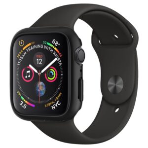 Spigen Thin Fit Apple Watch 4/5/6 / SE (44mm) juodos spalvos - Image 3