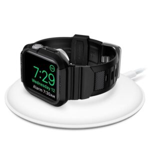 Spigen Rugged Armor "Pro" Apple Watch 4 / 5 / 6 / 7 / 8 / SE (44 / 45mm) juodos spalvos - Image 12
