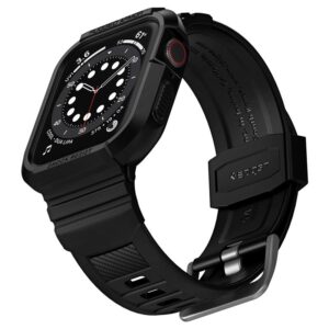 Spigen Rugged Armor "Pro" Apple Watch 4 / 5 / 6 / 7 / 8 / SE (44 / 45mm) juodos spalvos - Image 13