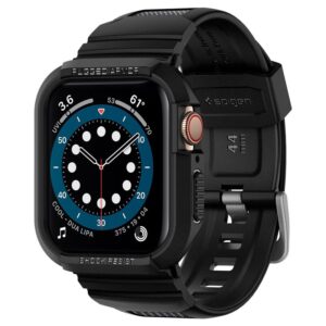 Spigen Rugged Armor "Pro" Apple Watch 4 / 5 / 6 / 7 / 8 / SE (44 / 45mm) juodos spalvos - Image 10